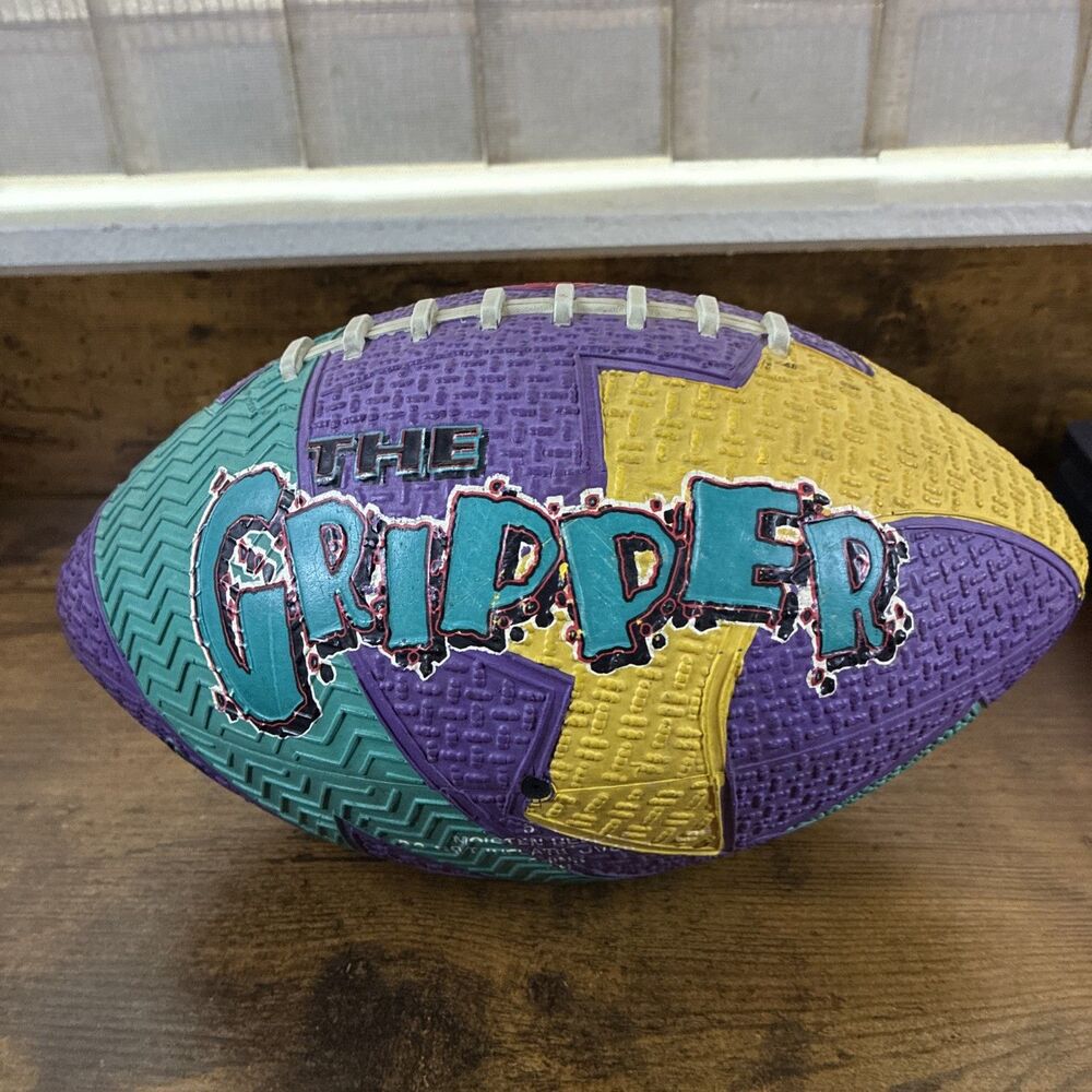 Vintage MacGregor The Gripper Football Bright Multi Color